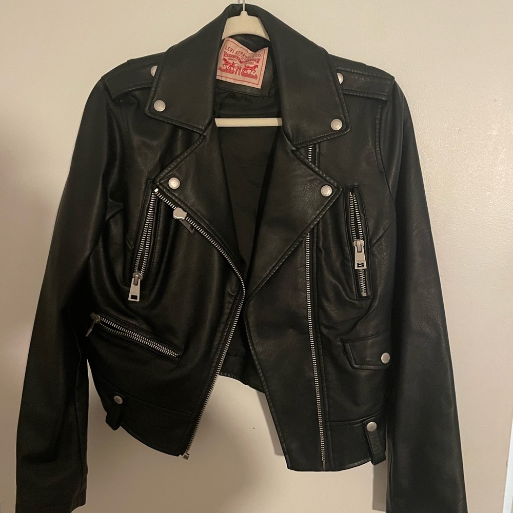 Black Leather Biker Jacket